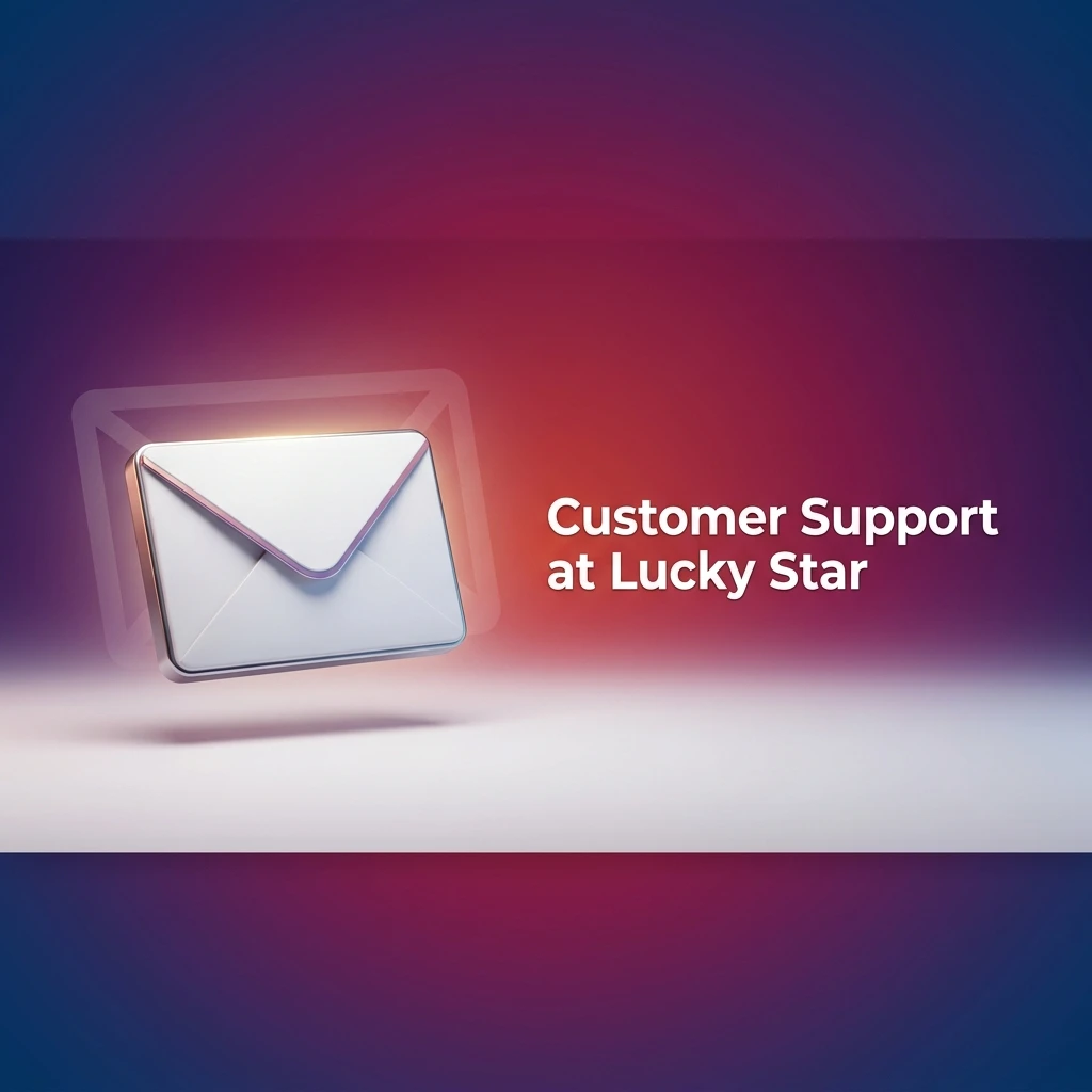Lucky Star customer support channels including live chat, email, and FAQ help centre with 24/7 availability details