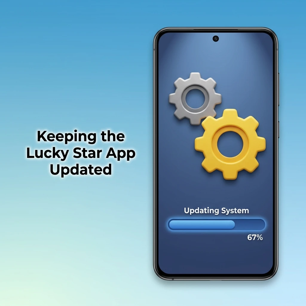 Lucky Star app update showing performance improvements, security patches, new games, and UPI payment options for better betting