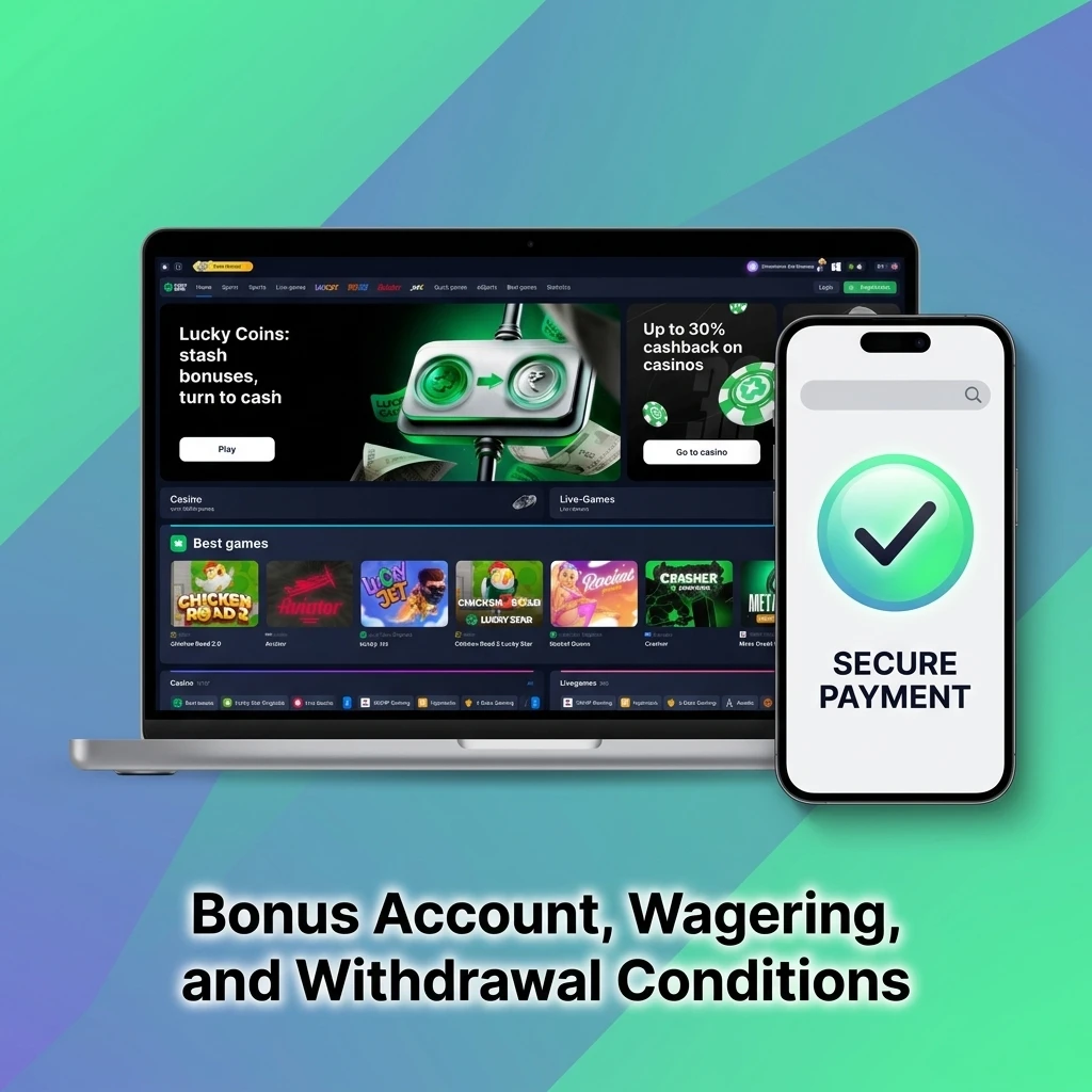 Lucky Star bonus account wagering requirements, withdrawal conditions, and eligible games contribution rates explained