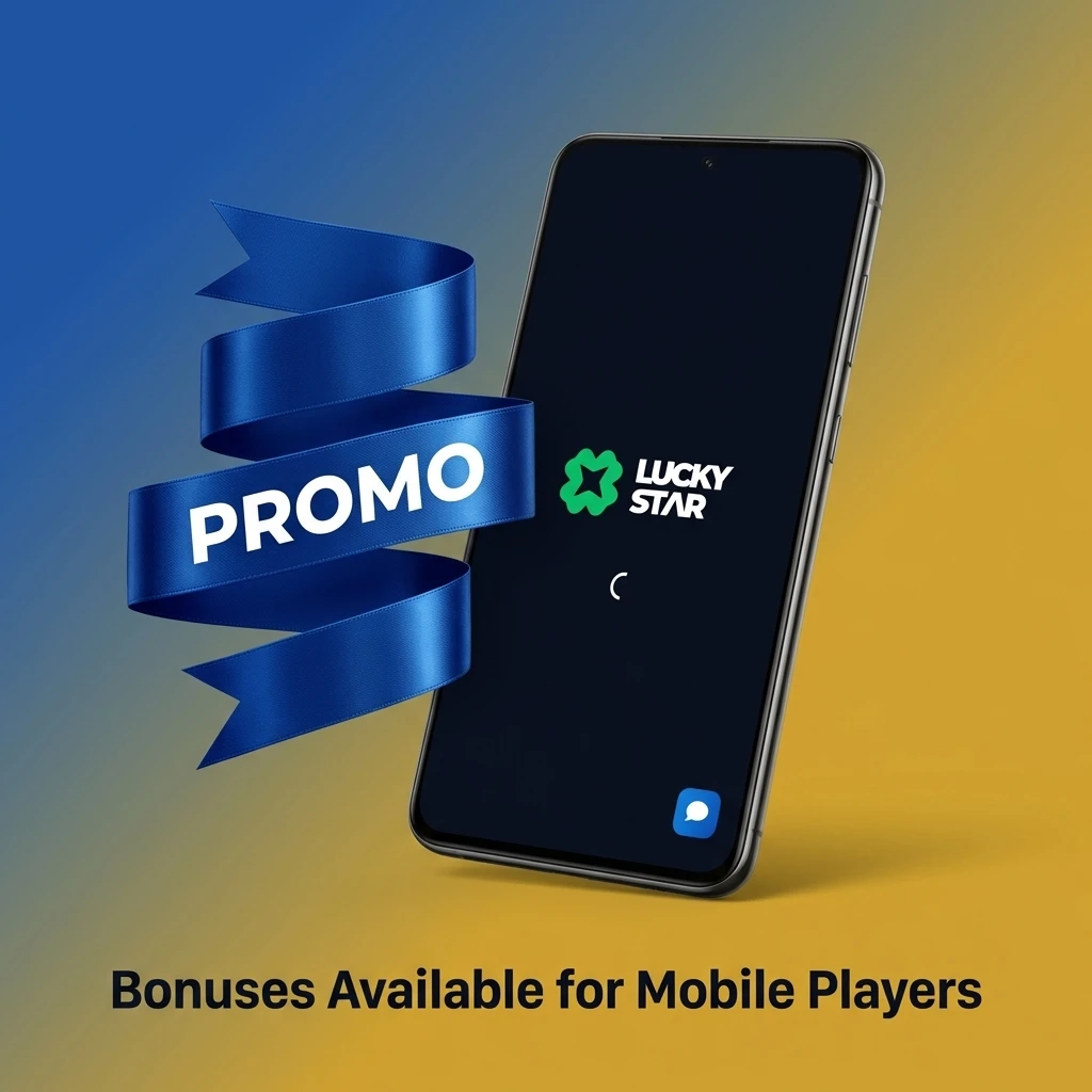 Lucky Star mobile app bonuses including welcome offer, deposit match, free spins, and free bet promotions for Indian players