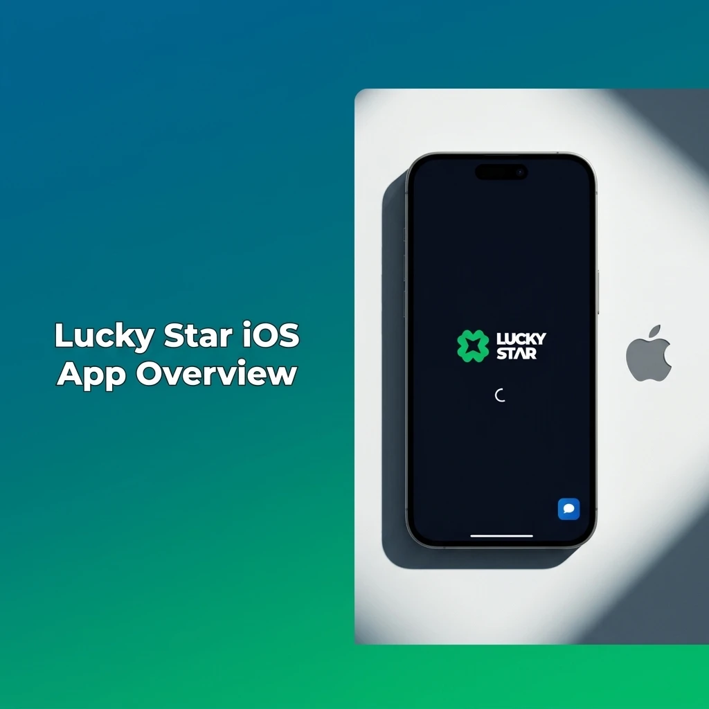Lucky Star iOS app interface on iPhone and iPad showing sports betting, live casino, and banking features