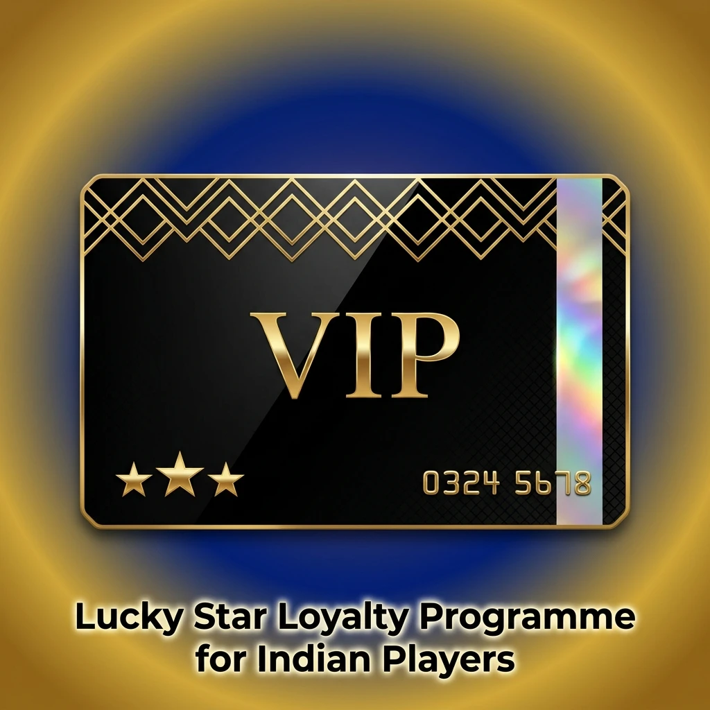 Lucky Star Loyalty Programme tiers for Indian players showing Bronze to VIP rewards and point redemption benefits