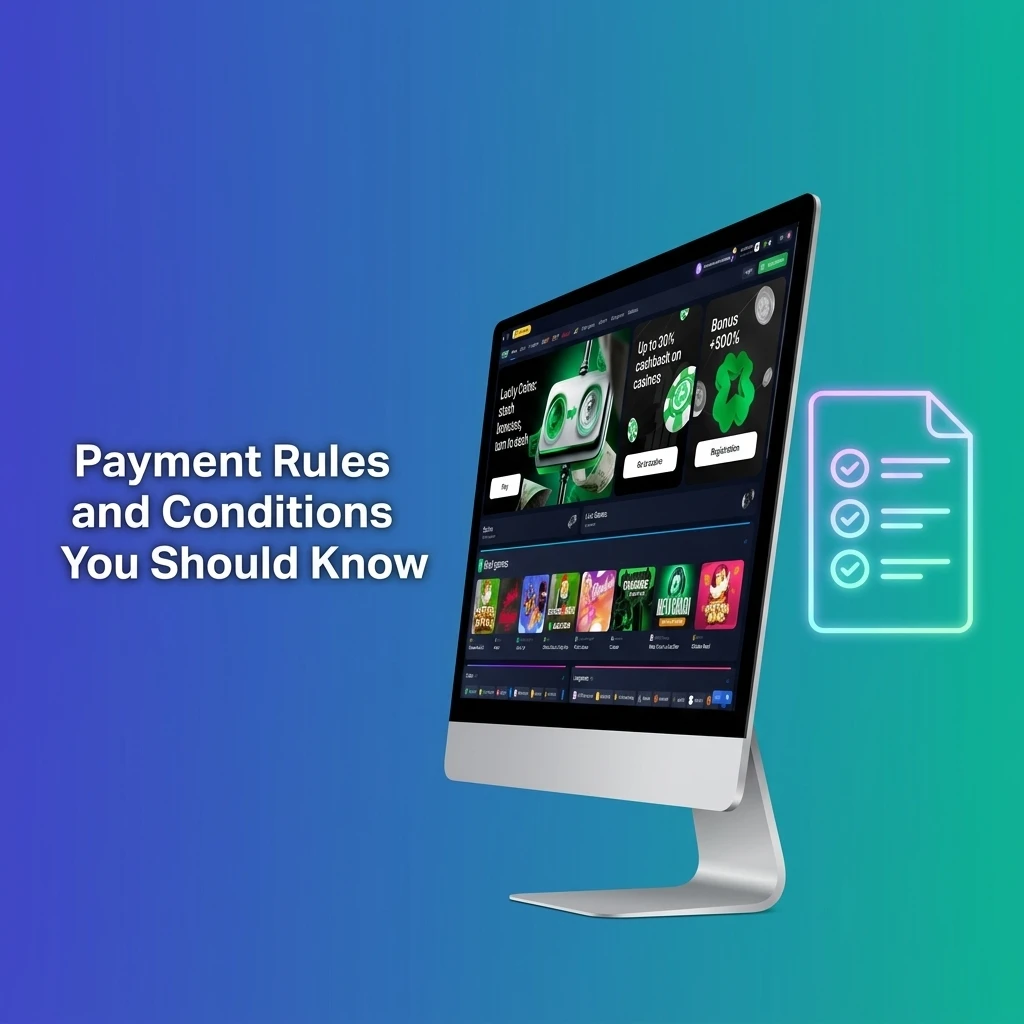 Lucky Star casino payment rules covering verification, deposit methods, bonus wagering, transaction limits, and account policies