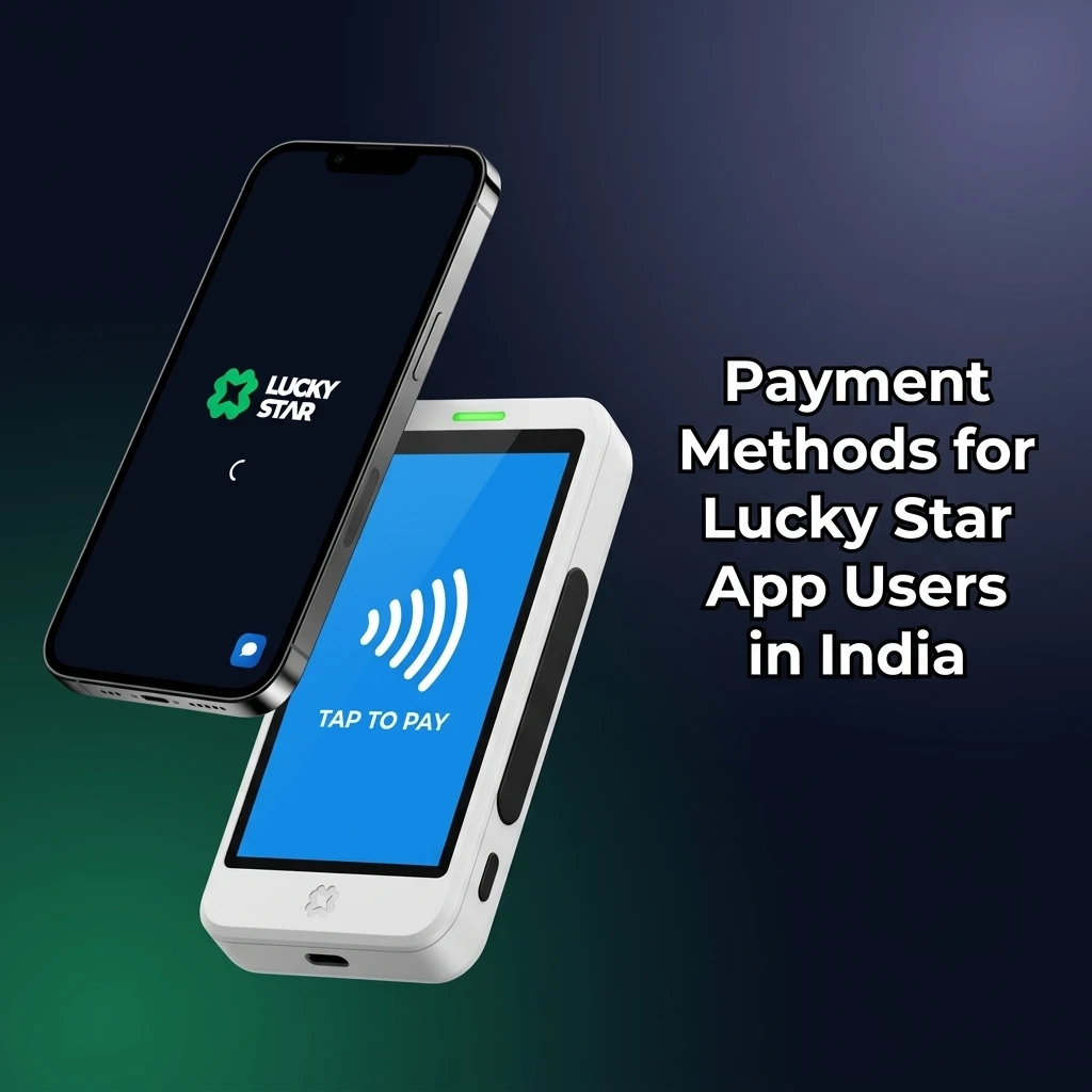 Lucky Star app payment methods in India including UPI, Paytm, Net Banking, crypto, Visa, and Mastercard options