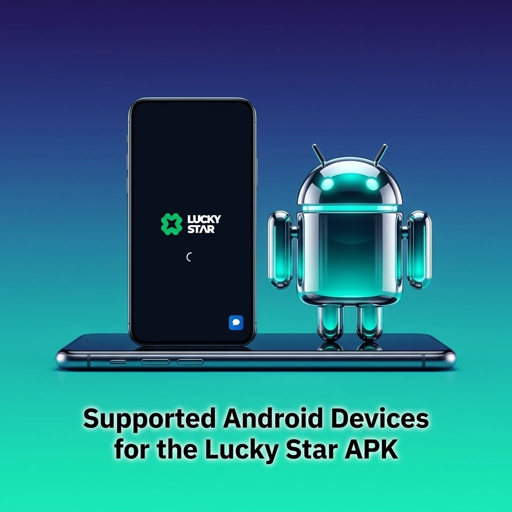 Lucky Star APK supported Android devices including Samsung, Sony, OnePlus, Xiaomi, Google Pixel, and more for India users