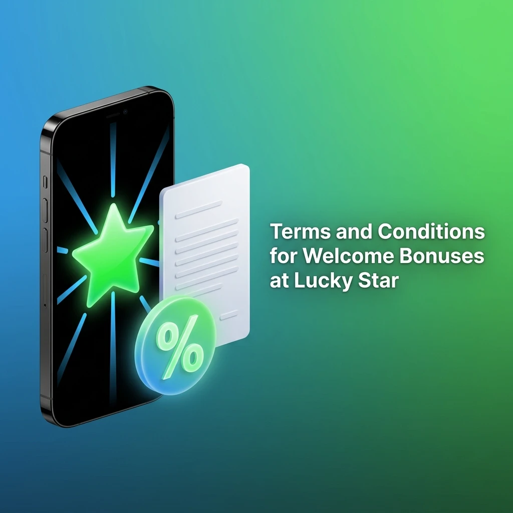 Lucky Star welcome bonus terms and conditions for new players including wagering requirements and eligibility rules