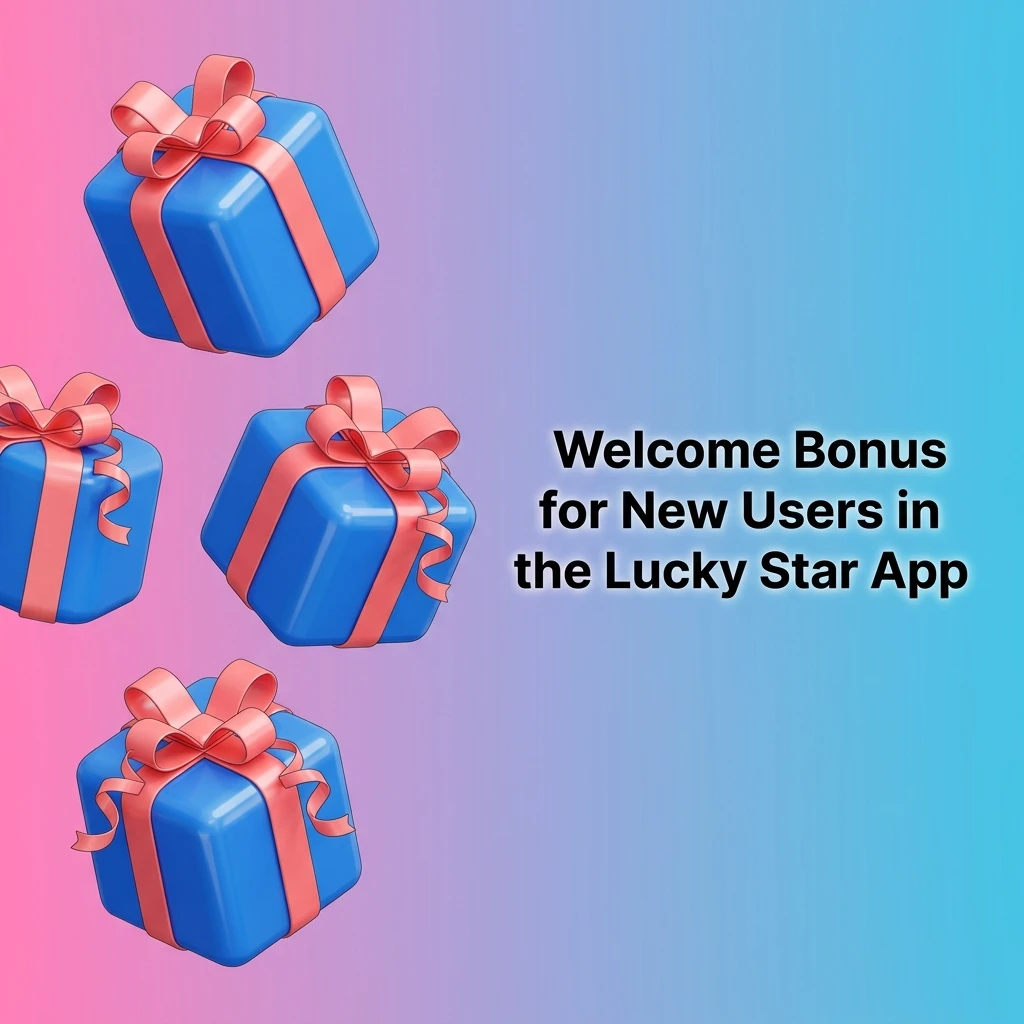 Lucky Star app welcome bonus options showing 500% sports bonus and 500% casino bonus with 100 free spins for new users