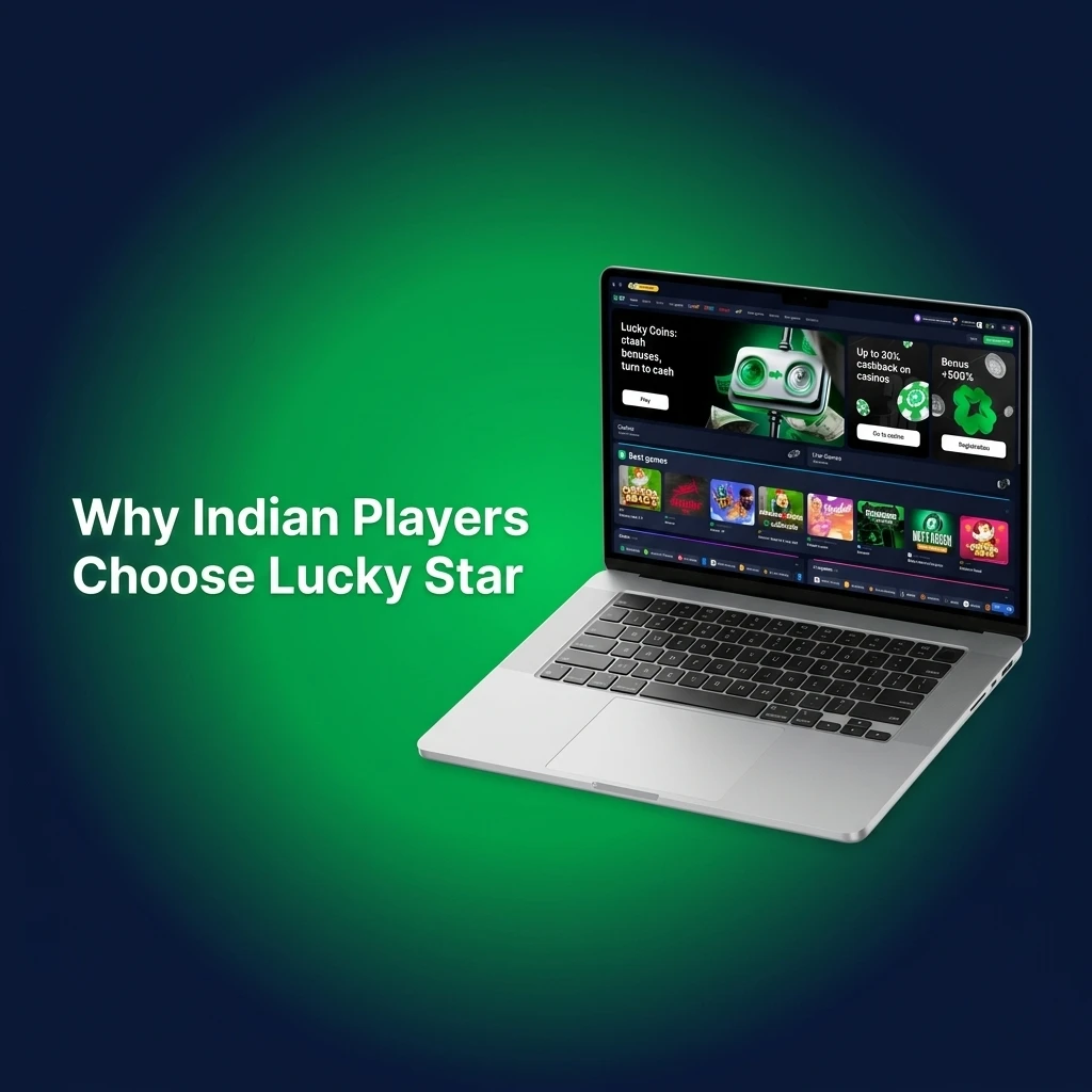 Lucky Star betting platform for Indian players offering cricket, sports betting, casino games, SSL security, and mobile app